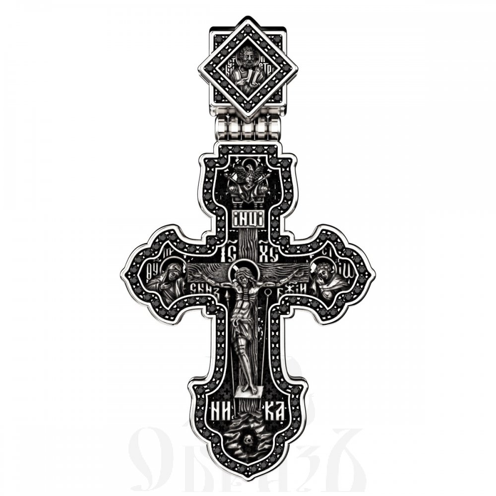 крест «древнерусский», серебро 925 проба (арт. 101.5013-шч)