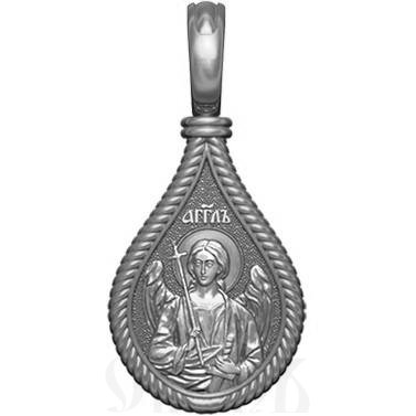 нательная икона св. мученица василиса никомидийская, серебро 925 проба с родированием (арт. 06.042р)