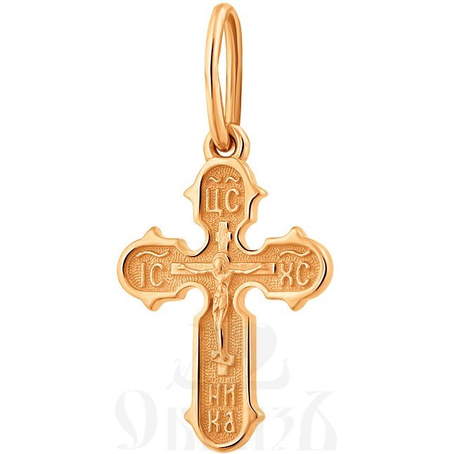 крест с молитвой «спаси и сохрани», золото 585 проба красное (арт. 30-1920-11-00)