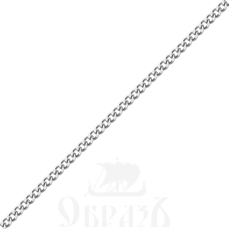 цепь плетение "панцирное" с алмазной огранкой серебро 925 пробы (арт. 9007120)